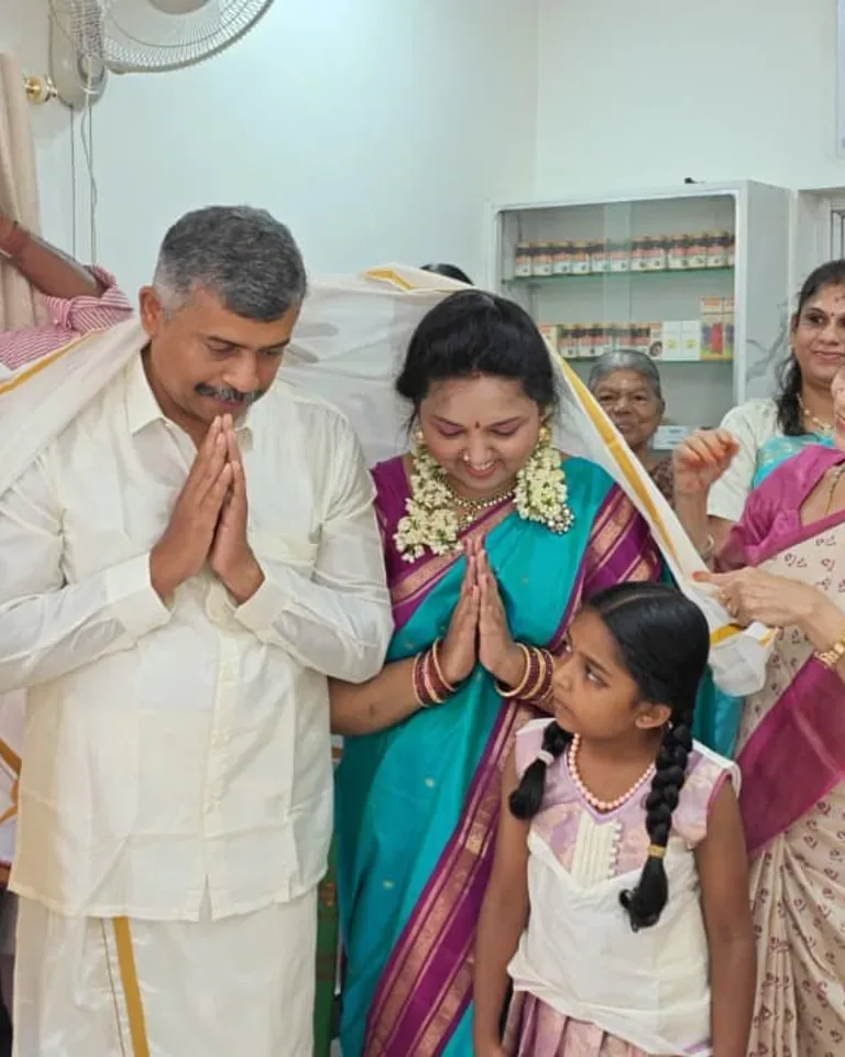 Group gathered inside the clinic during the inauguration